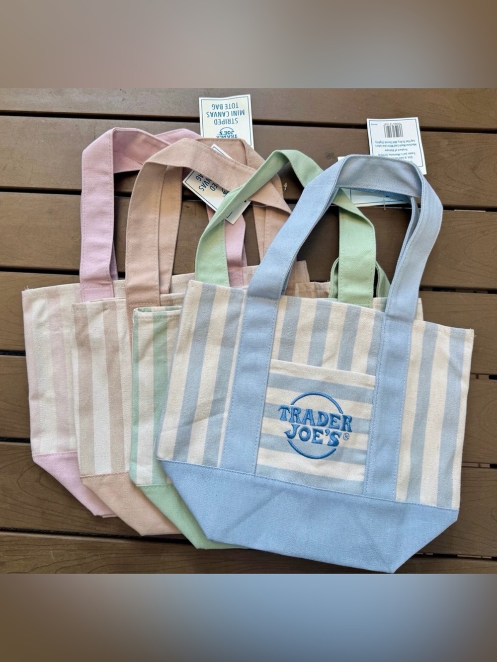 Trader Joe's Mini Tote Bag - Pink